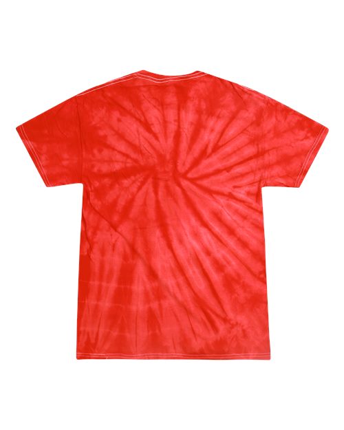 Colortone Youth Multi-Color Tie-Dyed T-Shirt 1000Y - Spider Red