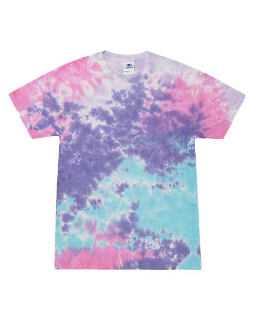 Colortone Youth Multi-Color Tie-Dyed T-Shirt 1000Y - Cotton Candy