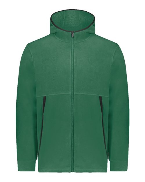 Augusta Sportswear Unisex Eco Revive™ Polar Fleece Hooded Full-Zip Jacket 6858