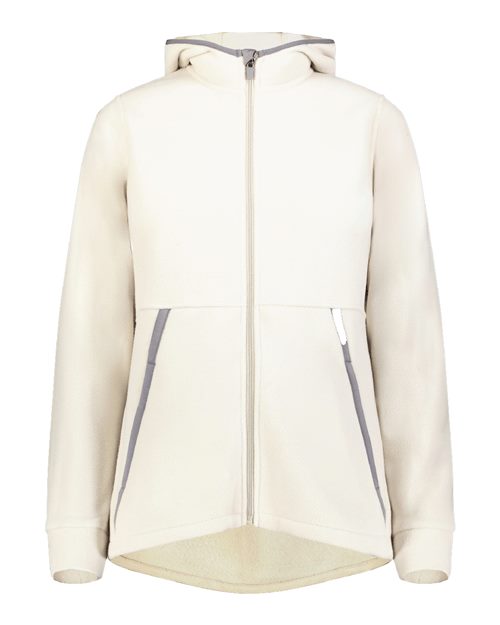 Augusta Sportswear Women's Eco Revive™ Polar Fleece Hooded Full-Zip Jacket 6860