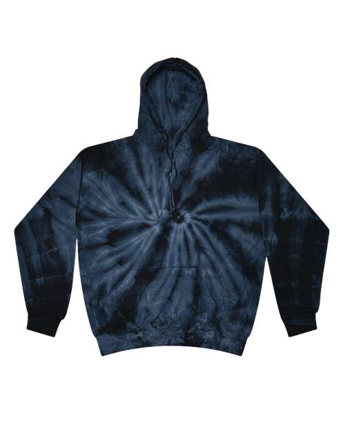 Colortone Unisex Tie-Dyed Hooded Sweatshirt 8777 - Spider Navy