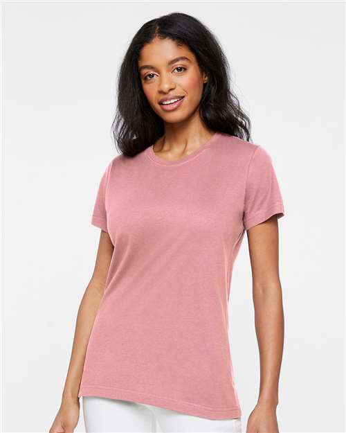 LAT Women's Fine Jersey Tee 3516 - Vintage Mauvelous