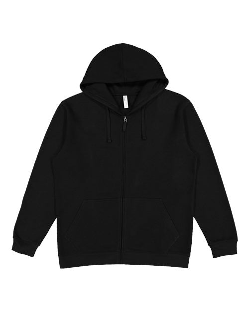 LAT Unisex Full-Zip Fleece Hoodie Sweatshirt 6927