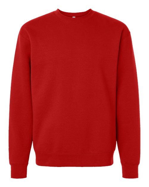 Independent Trading Co. Unisex Heavyweight Crewneck Sweatshirt IND3000 - Red