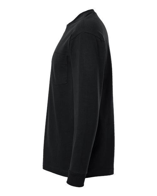 American Apparel Unisex Super Heavyweight Long Sleeve Pocket Tee 9410