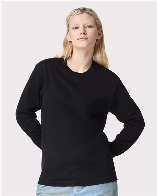 American Apparel Unisex Super Heavyweight Long Sleeve Pocket Tee 9410