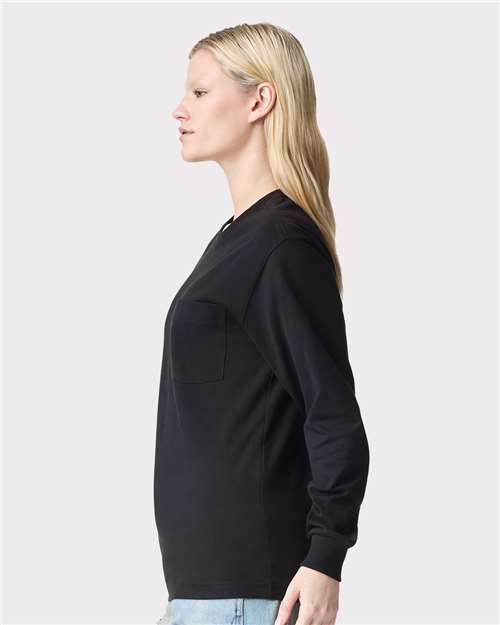 American Apparel Unisex Super Heavyweight Long Sleeve Pocket Tee 9410