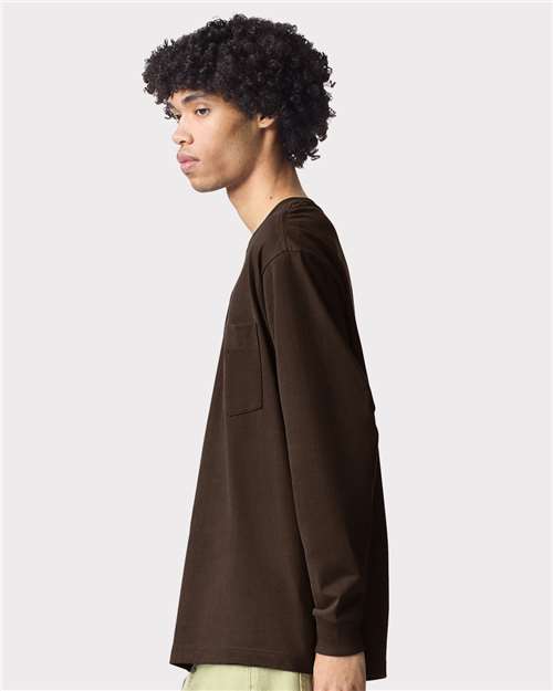 American Apparel Unisex Super Heavyweight Long Sleeve Pocket Tee 9410