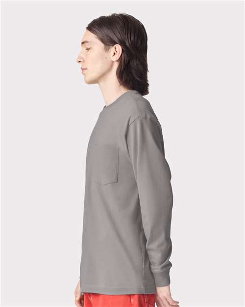 American Apparel Unisex Super Heavyweight Long Sleeve Pocket Tee 9410