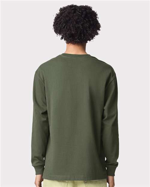 American Apparel Unisex Super Heavyweight Long Sleeve Pocket Tee 9410