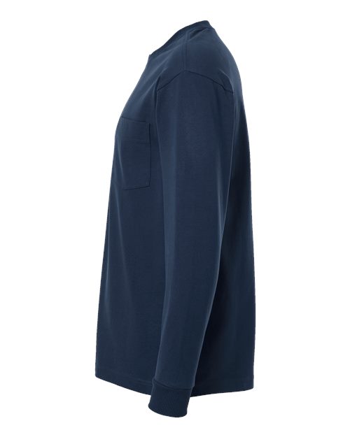 American Apparel Unisex Super Heavyweight Long Sleeve Pocket Tee 9410