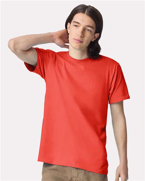 American Apparel Unisex Fine Jersey Tee 2001 - Coral