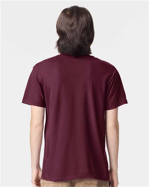 American Apparel Unisex Fine Jersey Tee 2001 - Burgundy