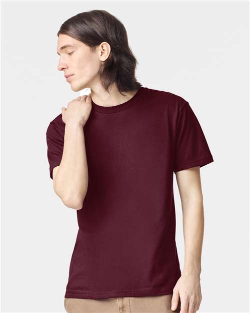 American Apparel Unisex Fine Jersey Tee 2001 - Burgundy