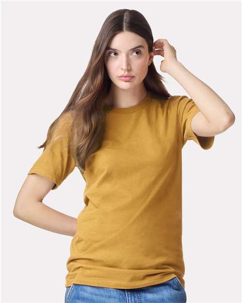 American Apparel Unisex Fine Jersey Tee 2001 - Mustard