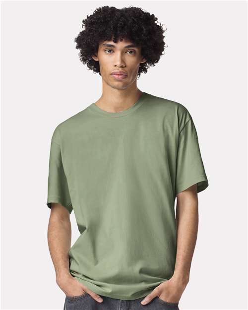American Apparel Unisex Fine Jersey Tee 2001 - Sage