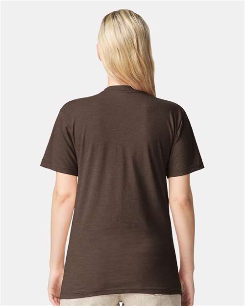 American Apparel Unisex CVC Tee 2001CVC - Heather Brown
