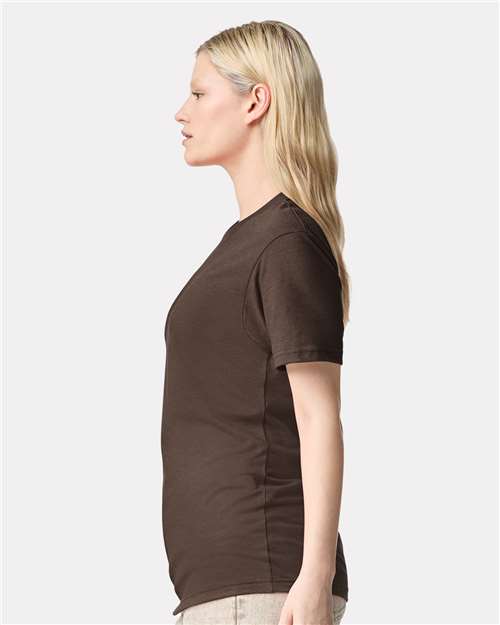 American Apparel Unisex CVC Tee 2001CVC - Heather Brown