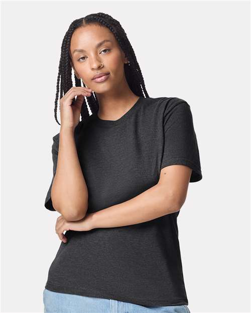 American Apparel Unisex CVC Tee 2001CVC - Heather Black
