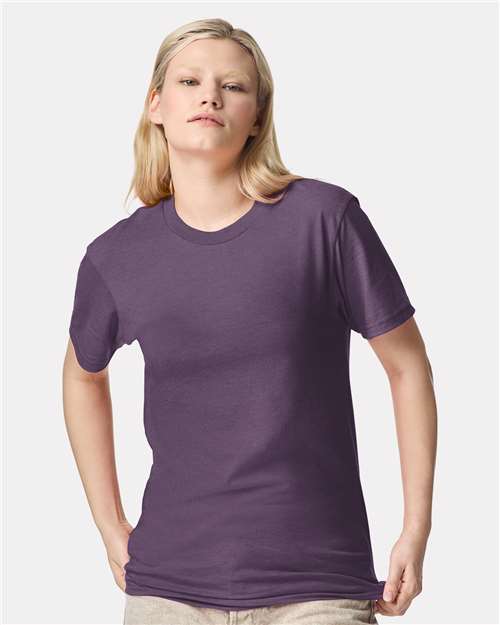 American Apparel Unisex CVC Tee 2001CVC - Heather Grape