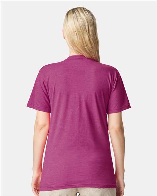 American Apparel Unisex CVC Tee 2001CVC - Heather Super Pink