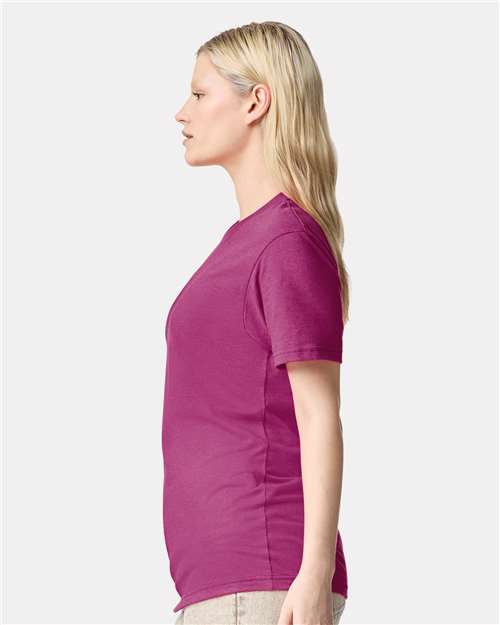 American Apparel Unisex CVC Tee 2001CVC - Heather Super Pink