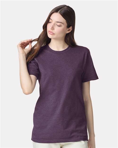 American Apparel Unisex CVC Tee 2001CVC - Heather Eggplant