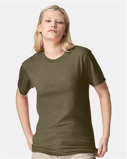 American Apparel Unisex CVC Tee 2001CVC - Heather Olive