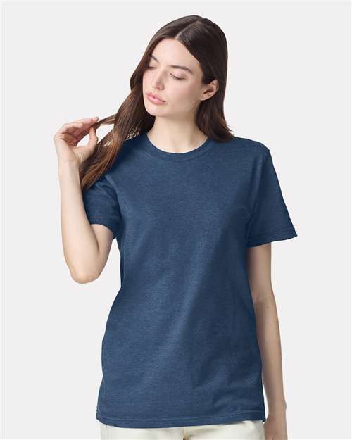 American Apparel Unisex CVC Tee 2001CVC - Heather Sea Blue