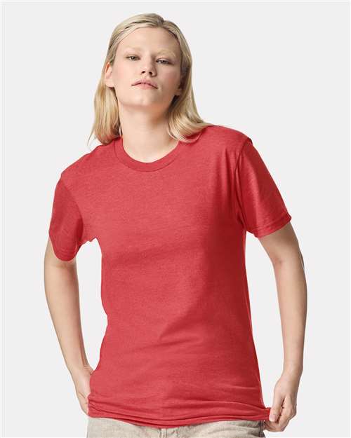 American Apparel Unisex CVC Tee 2001CVC - Heather Coral
