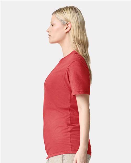 American Apparel Unisex CVC Tee 2001CVC - Heather Coral