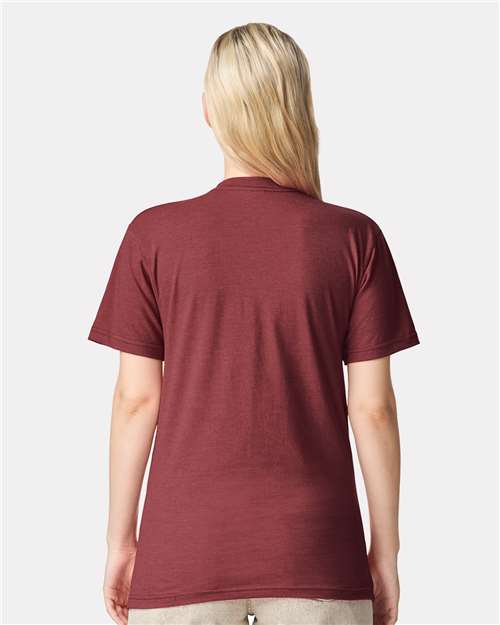 American Apparel Unisex CVC Tee 2001CVC - Heather Burgundy