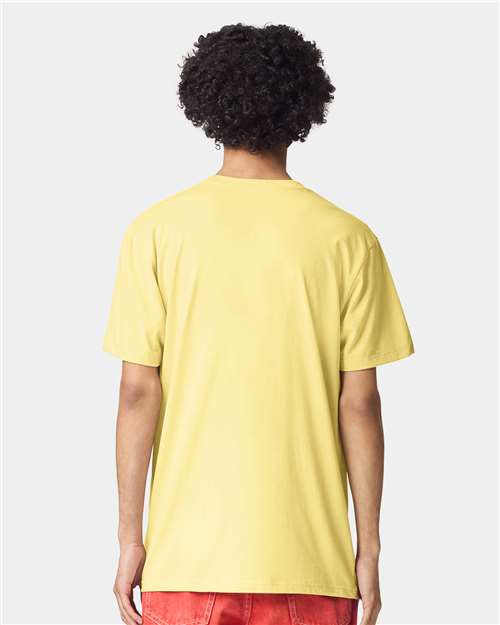 American Apparel Unisex CVC Tee 2001CVC - Heather Panna Cotta