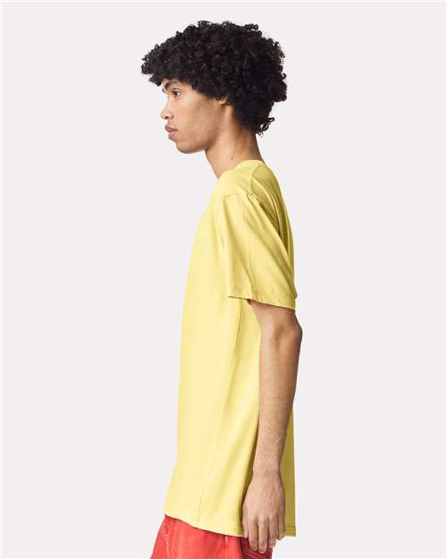 American Apparel Unisex CVC Tee 2001CVC - Heather Panna Cotta