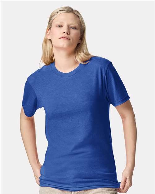 American Apparel Unisex CVC Tee 2001CVC - Heather Royal Blue