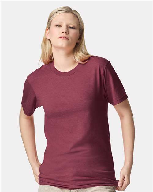 American Apparel Unisex CVC Tee 2001CVC - Heather Cranberry