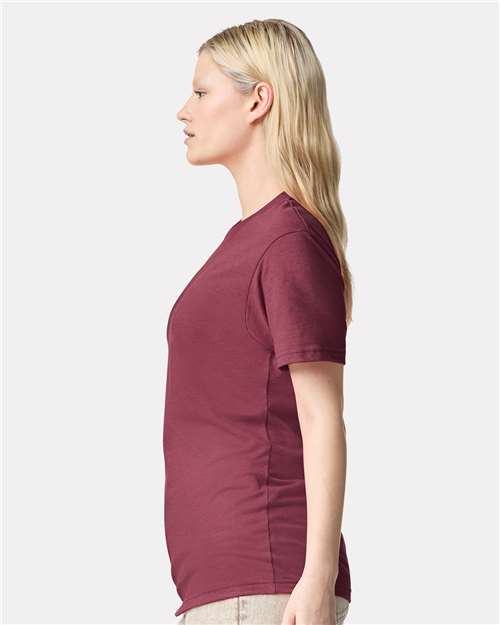 American Apparel Unisex CVC Tee 2001CVC - Heather Cranberry