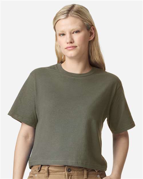 American Apparel Women's Fine Jersey Boxy Tee 102
