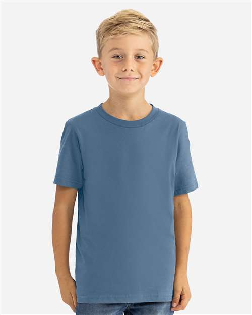 Next Level Youth Cotton T-Shirt 3310 - Blue Jean