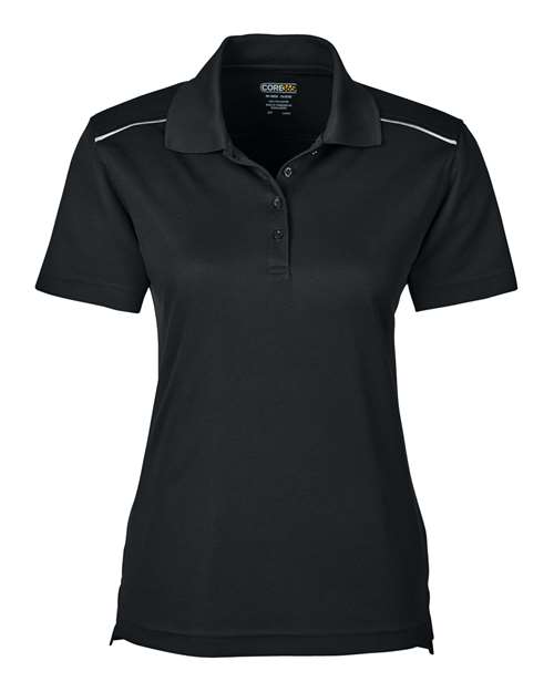 CORE365 Women's Radiant Performance Piqué Polo with Reflective Piping 78181R