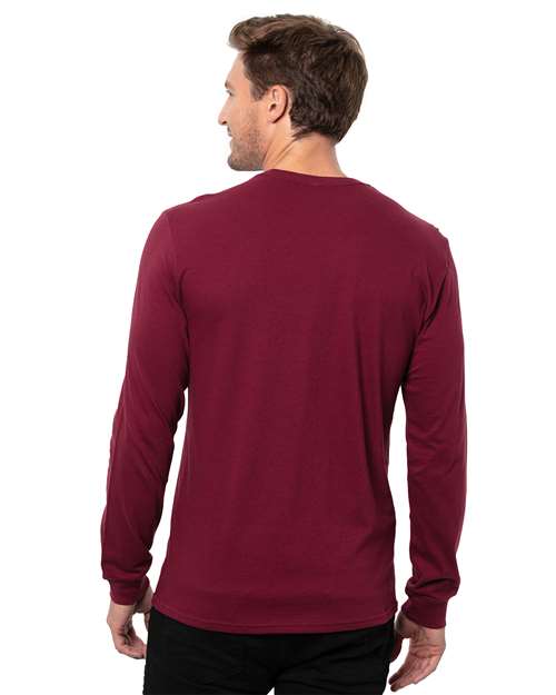 Threadfast Apparel Unisex Epic Long Sleeve T-Shirt T3000 - Maroon