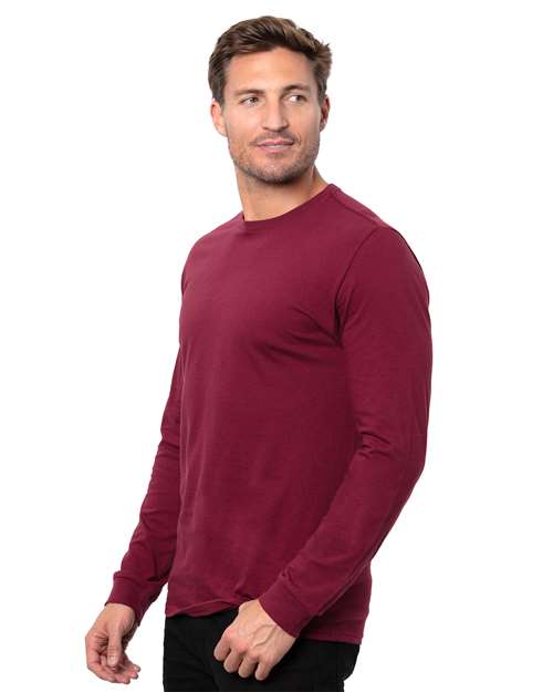 Threadfast Apparel Unisex Epic Long Sleeve T-Shirt T3000 - Maroon