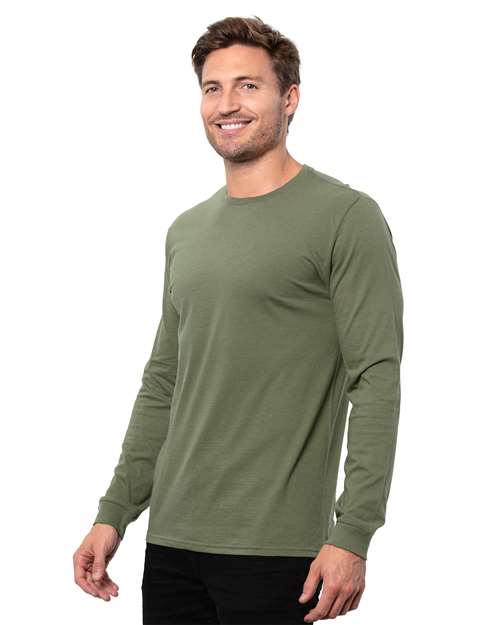 Threadfast Apparel Unisex Epic Long Sleeve T-Shirt T3000 - Military Green