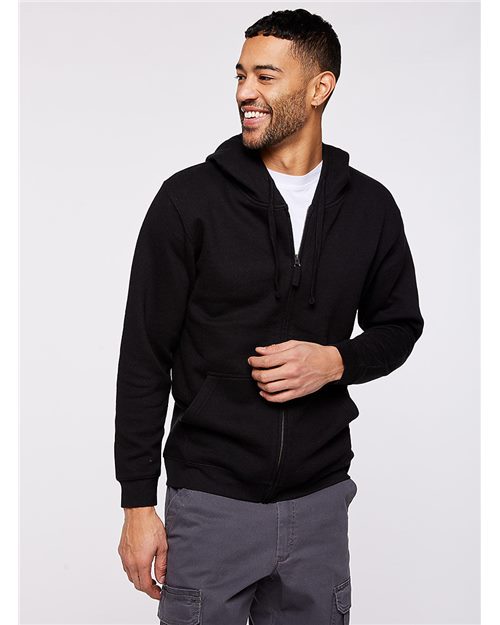 LAT Unisex Full-Zip Fleece Hoodie Sweatshirt 6927