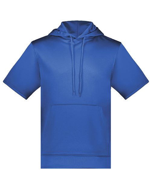 Augusta Sportswear Unisex Fleece Short Sleeve Hooded Pullover 6871