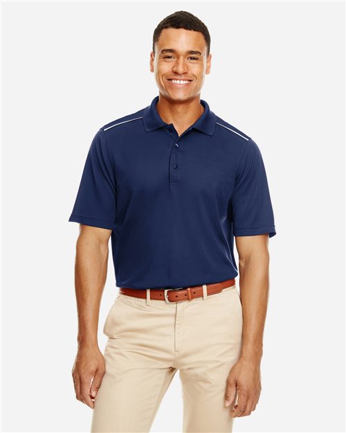 CORE365 Men's Radiant Performance Piqué Polo with Reflective Piping 88181R