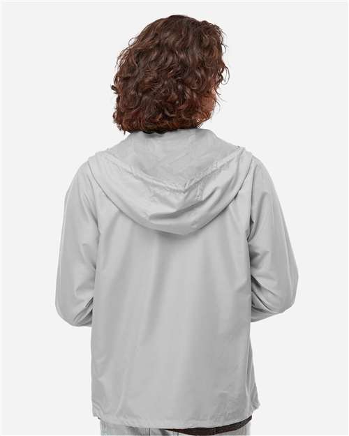 Independent Trading Co. Men's Lightweight Windbreaker Full-Zip Jacket EXP54LWZ - Smoke