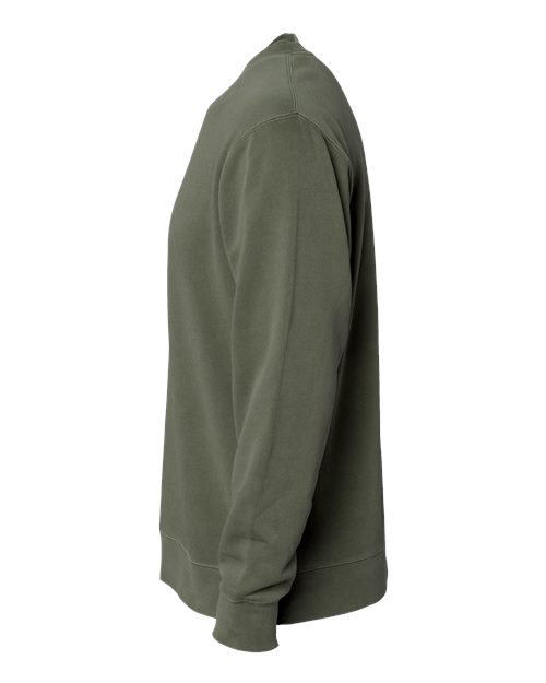 Independent Trading Co. Unisex Midweight Pigment-Dyed Crewneck Sweatshirt PRM3500 - Pigment Army