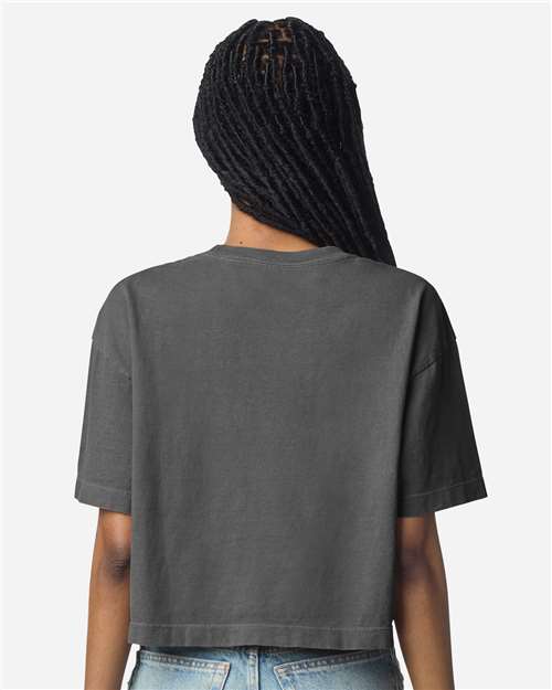 American Apparel Women's Garment-Dyed Heavyweight Cropped Tee 1302GD