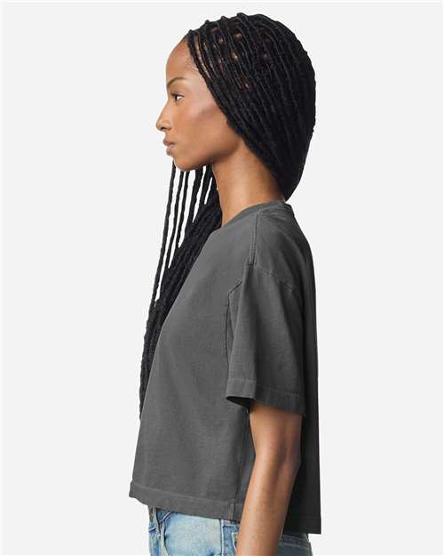 American Apparel Women's Garment-Dyed Heavyweight Cropped Tee 1302GD